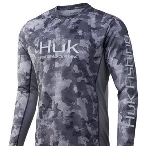 Huk Refraction Camo Long-Sleeve-Large